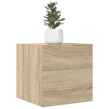 804490 vidaXL Wall Mounted TV Cabinet Sonoma Oak 30,5x30x30 cm