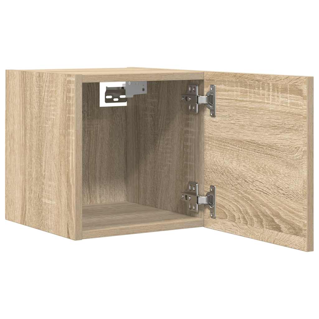 vidaXL Wall Mounted TV Cabinets 4 pcs Sonoma Oak 30.5x30x30 cm