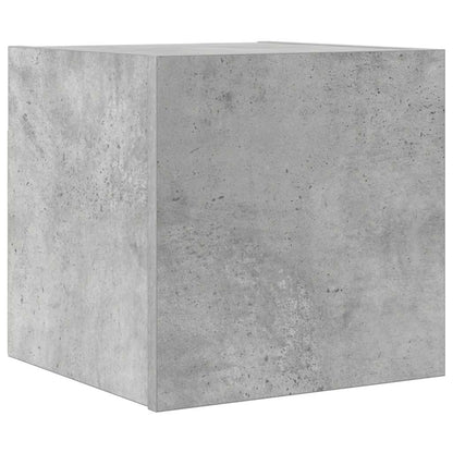804493 vidaXL Wall Mounted TV Cabinet Concrete Grey 30,5x30x30 cm