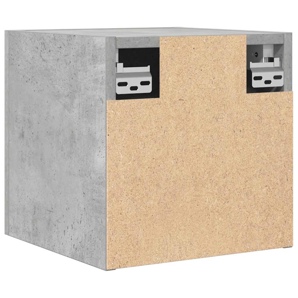 vidaXL Wall Mounted TV Cabinet Concrete Grey 30.5x30x30 cm