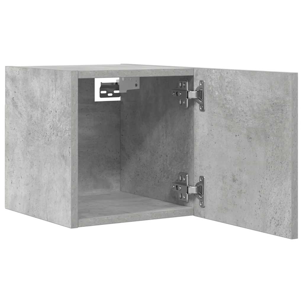 vidaXL Wall Mounted TV Cabinets 2 pcs Concrete Grey 30.5x30x30 cm