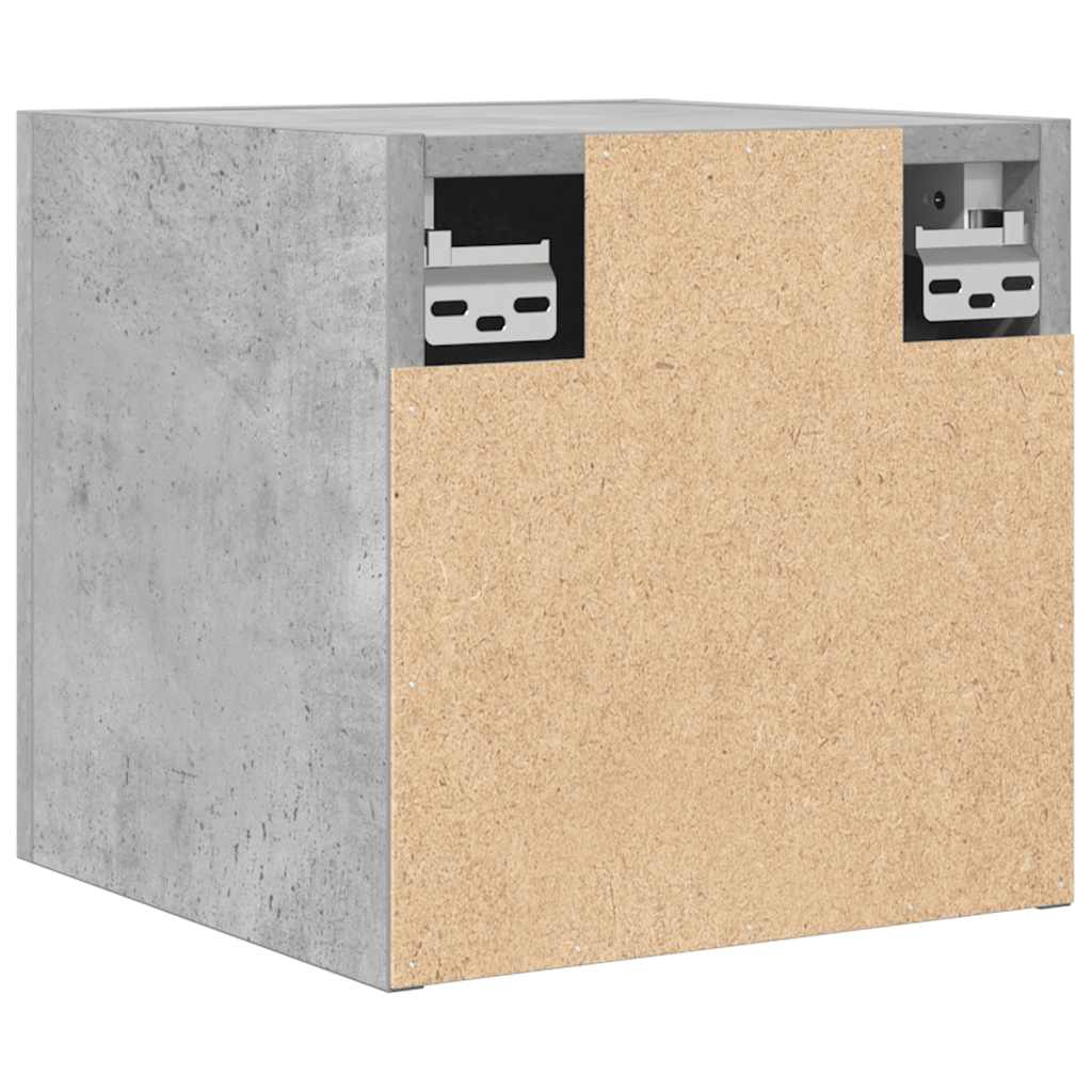 vidaXL Wall Mounted TV Cabinets 4 pcs Concrete Grey 30.5x30x30 cm