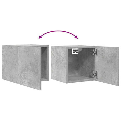 vidaXL Wall Mounted TV Cabinets 4 pcs Concrete Grey 30.5x30x30 cm