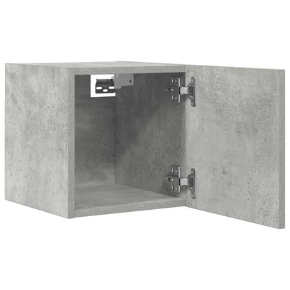 vidaXL Wall Mounted TV Cabinets 4 pcs Concrete Grey 30.5x30x30 cm