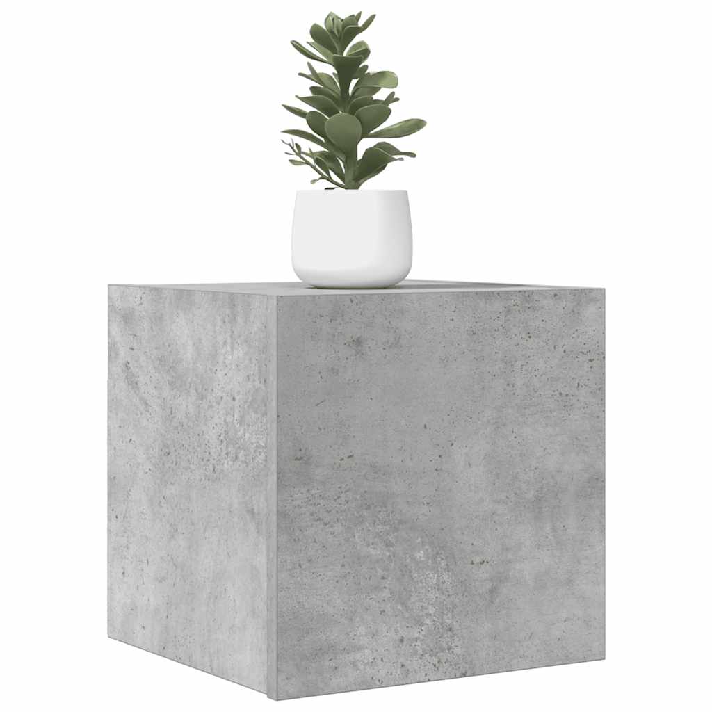 vidaXL Wall Mounted TV Cabinets 4 pcs Concrete Grey 30.5x30x30 cm