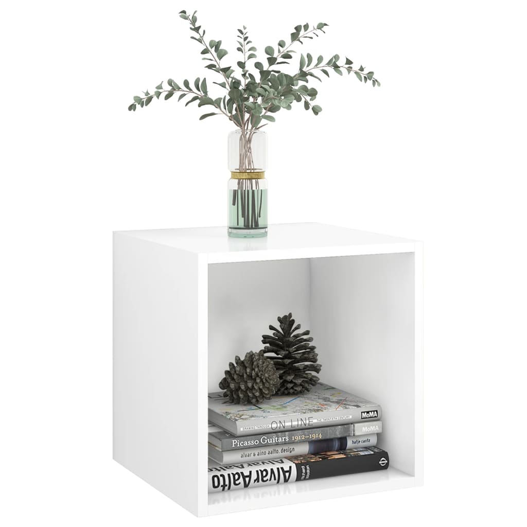 vidaXL Wall Cabinets 2 pcs White 37x37x37 cm Engineered Wood