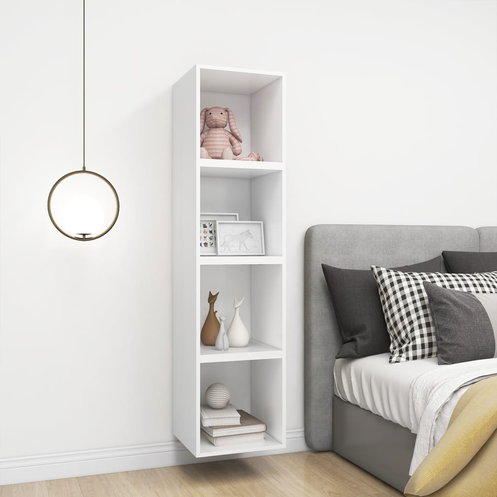 vidaXL Wall Cabinets 4 pcs White 37x37x37 cm Engineered Wood