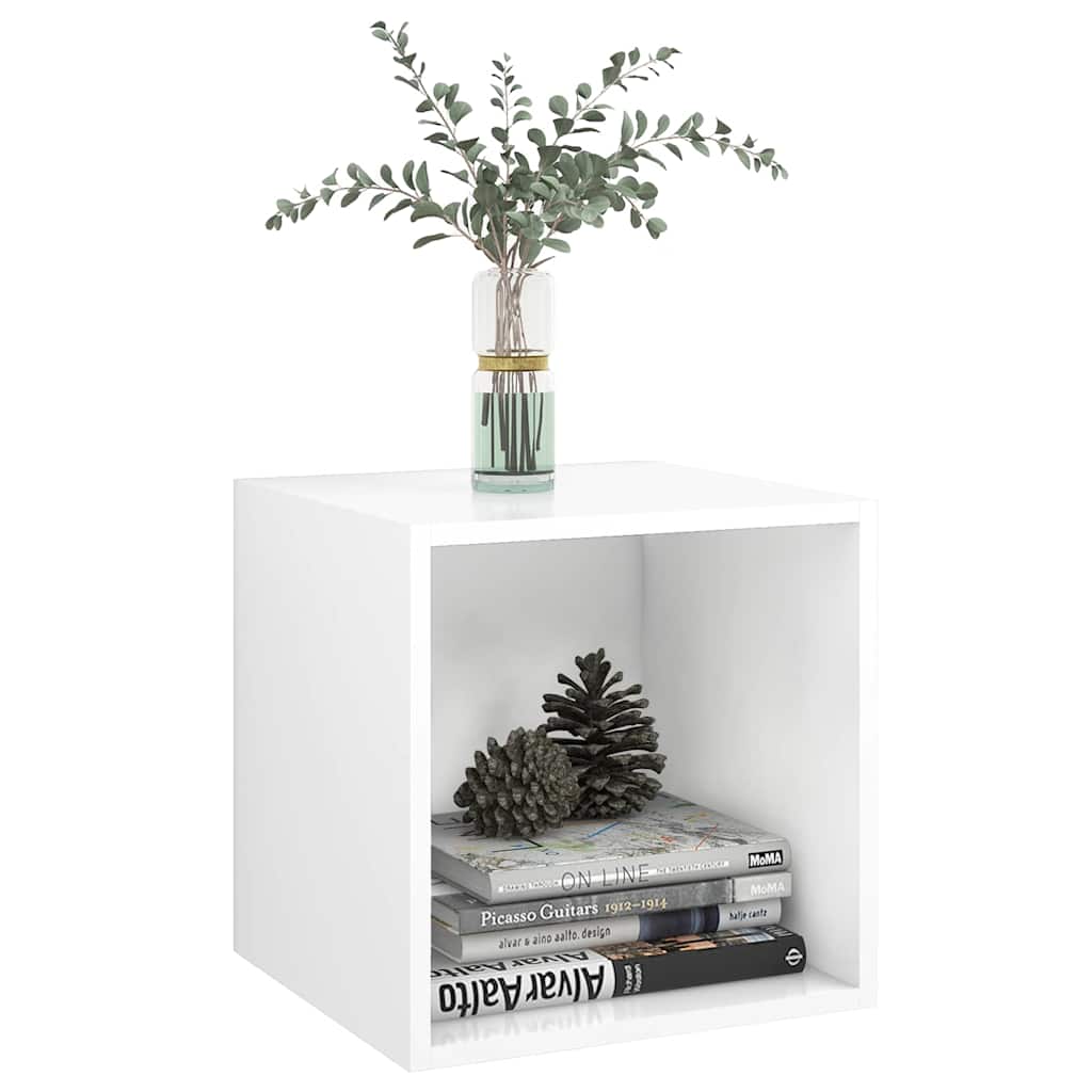 805446 vidaXL Wall Cabinets 4 pcs White 37x37x37 cm Engineered Wood