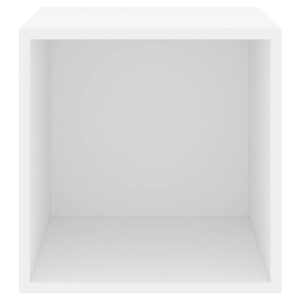 805446 vidaXL Wall Cabinets 4 pcs White 37x37x37 cm Engineered Wood