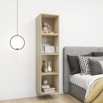 vidaXL Wall Cabinet Sonoma Oak 37x37x37 cm Engineered Wood