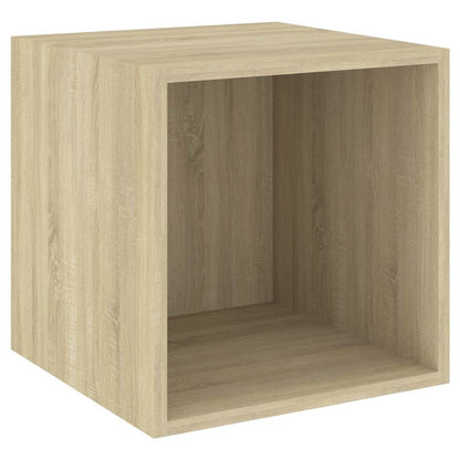 805454 vidaXL Wall Cabinets 2 pcs Sonoma Oak 37x37x37 cm Engineered Wood