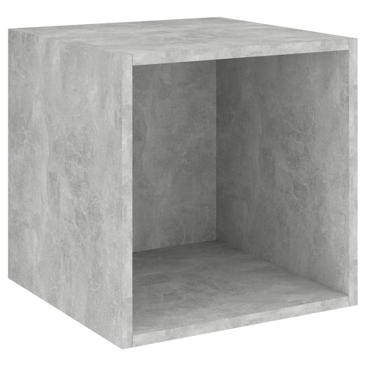 vidaXL Wall Cabinet Concrete Grey 37x37x37 cm Engineered Wood