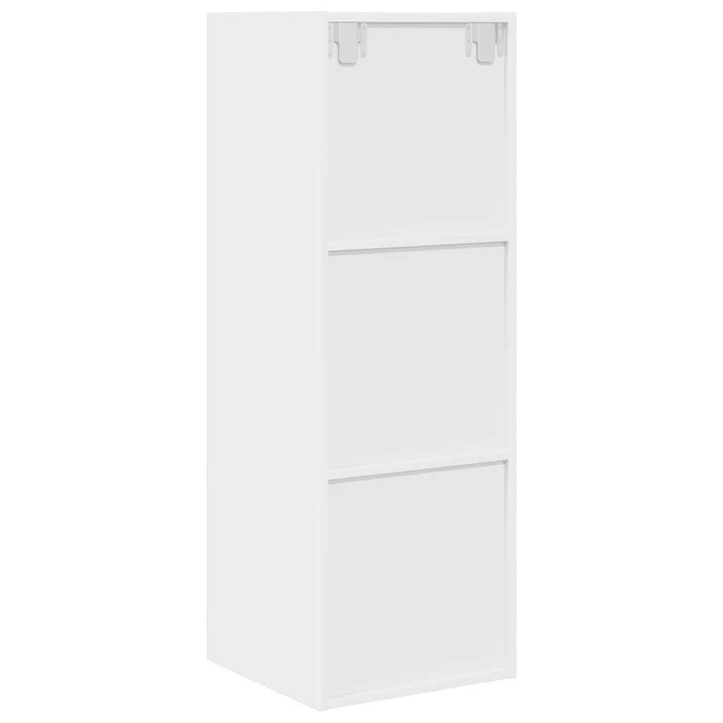 vidaXL Wall-mounted TV Cabinet White 37x37x107 cm Engineered Wood