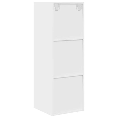 vidaXL Wall-mounted TV Cabinet White 37x37x107 cm Engineered Wood
