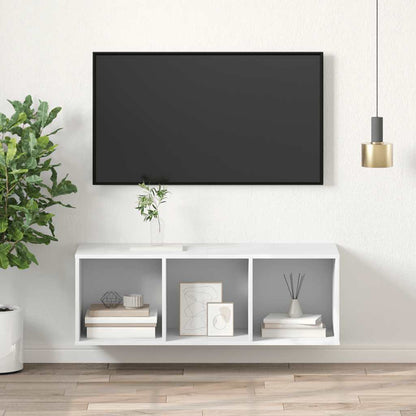 vidaXL Wall-mounted TV Cabinet White 37x37x107 cm Engineered Wood