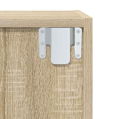 805483 vidaXL Wall-mounted TV Cabinet Sonoma Oak 37x37x107 cm Engineered Wood