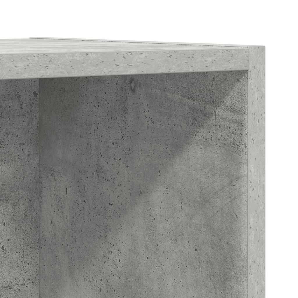 vidaXL Wall-mounted TV Cabinet Concrete Grey 37x37x107 cm Engineered Wood