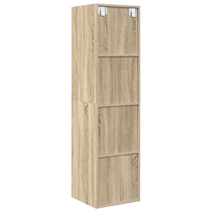 vidaXL Wall-mounted TV Cabinet Sonoma Oak 37x37x142.5 cm Engineered Wood