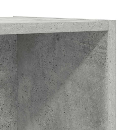 vidaXL Wall-mounted TV Cabinet Concrete Grey 37x37x142.5 cm Engineered Wood