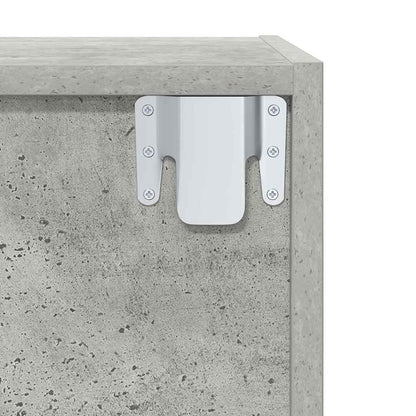 vidaXL Wall-mounted TV Cabinet Concrete Grey 37x37x142.5 cm