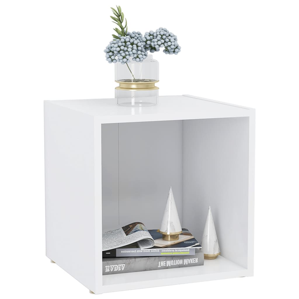 vidaXL TV Cabinet White 37x35x37 cm Engineered Wood