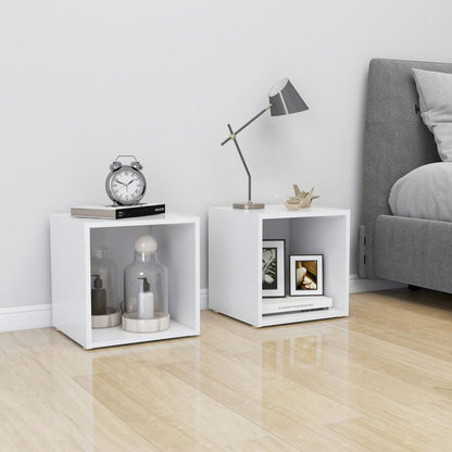 vidaXL TV Cabinet White 37x35x37 cm Engineered Wood