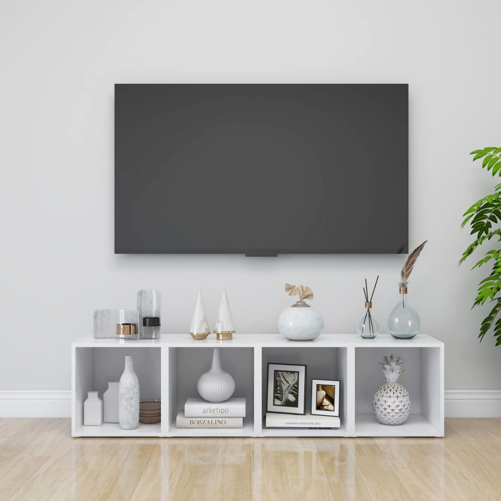 vidaXL TV Cabinet White 37x35x37 cm Engineered Wood