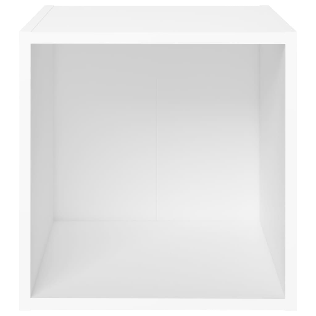 805499 vidaXL 2 Piece TV Cabinet Set White 37x35x37 cm Engineered Wood