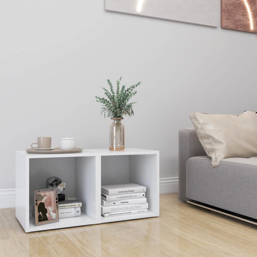 805499 vidaXL 2 Piece TV Cabinet Set White 37x35x37 cm Engineered Wood
