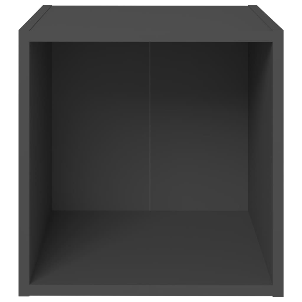 vidaXL TV Cabinets 4 pcs Grey 37x35x37 cm Engineered Wood