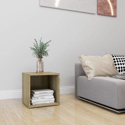 vidaXL TV Cabinet Sonoma Oak 37x35x37 cm Engineered Wood