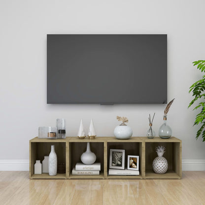 vidaXL TV Cabinet Sonoma Oak 37x35x37 cm Engineered Wood