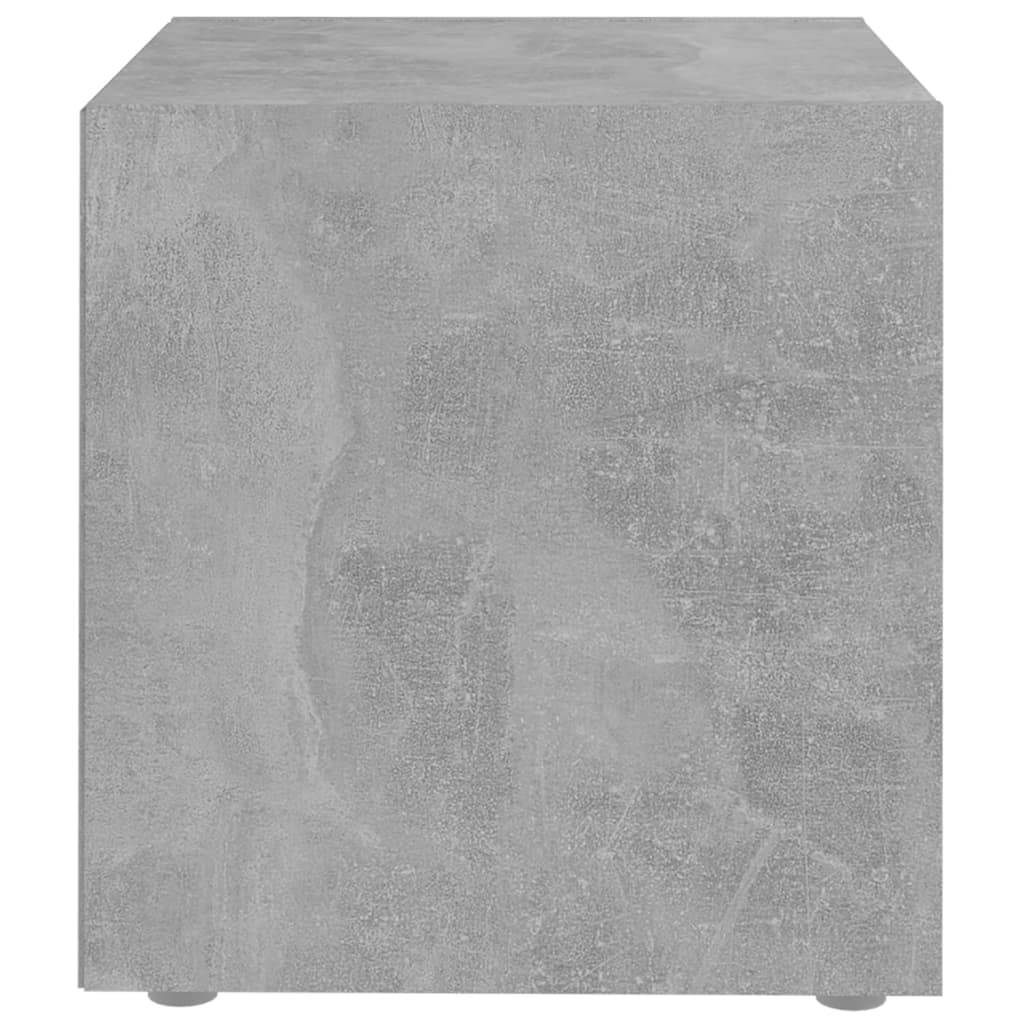 805512 vidaXL 4 Piece TV Cabinet Set Concrete Grey 37x35x37 cm Engineered Wood