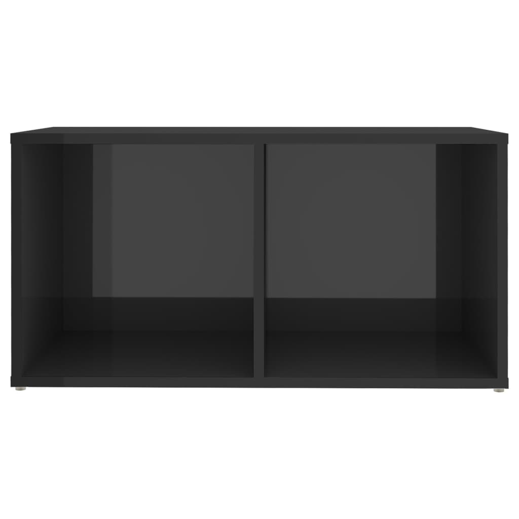 805533 vidaXL TV Cabinet High Gloss Grey 72x35x36,5 cm Engineered Wood