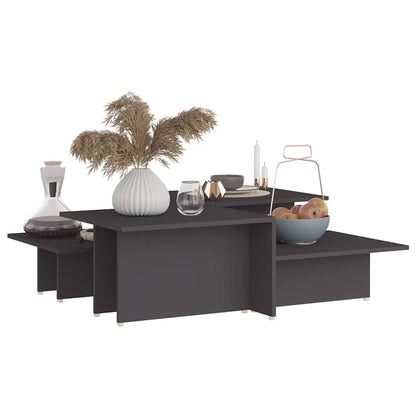 805566 vidaXL Coffee Tables 2 pcs Grey 111,5x50x33 cm Engineered Wood
