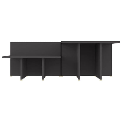 805566 vidaXL Coffee Tables 2 pcs Grey 111,5x50x33 cm Engineered Wood