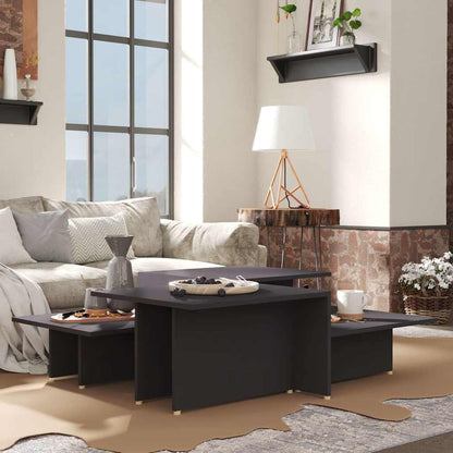 805566 vidaXL Coffee Tables 2 pcs Grey 111,5x50x33 cm Engineered Wood