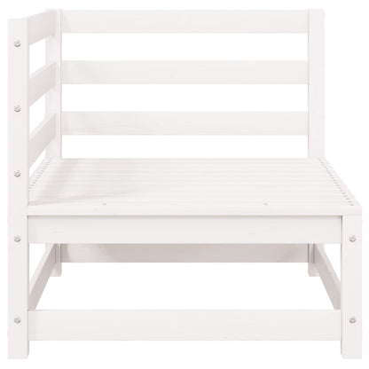 vidaXL Corner Sofa | White | Solid pine wood | Medium | Modular | Corner Sofa