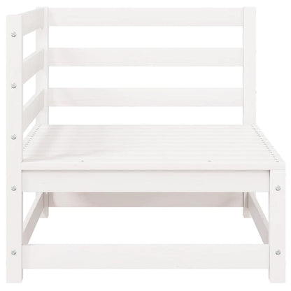 vidaXL Garden Corner Sofas 2 pcs White Solid Wood Pine