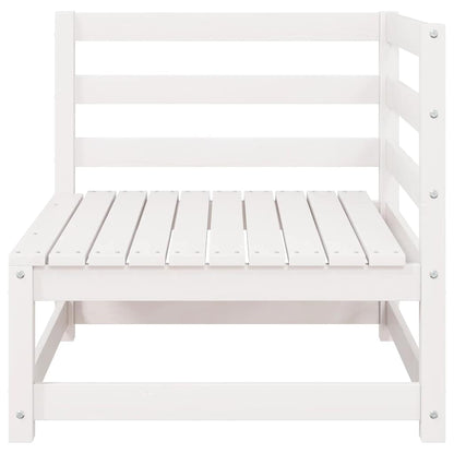 vidaXL Garden Corner Sofas 2 pcs White Solid Wood Pine