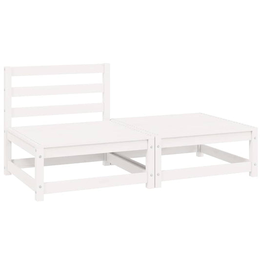 vidaXL Garden Lounge Set | White | Solid pinewood | Medium |  Modular