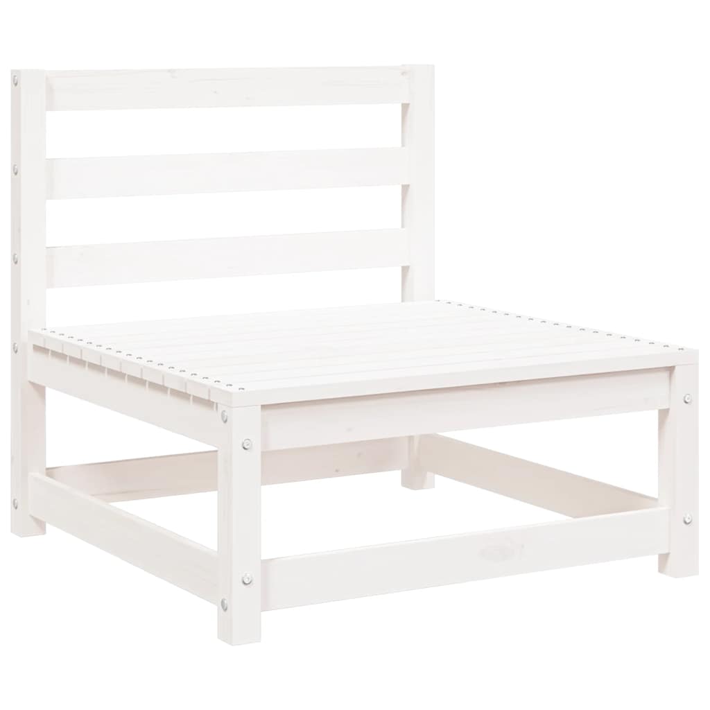 vidaXL Garden Lounge Set | White | Solid pinewood | Medium |  Modular