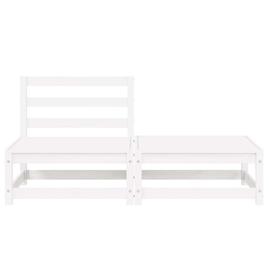 vidaXL Garden Lounge Set | White | Solid pinewood | Medium |  Modular