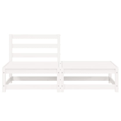 vidaXL Garden Lounge Set | White | Solid pinewood | Medium |  Modular
