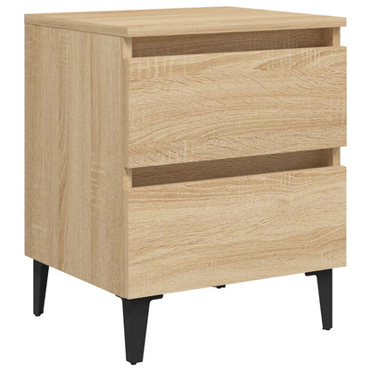 805875 vidaXL Bed Cabinet Sonoma Oak 40x35x50 cm Engineered Wood