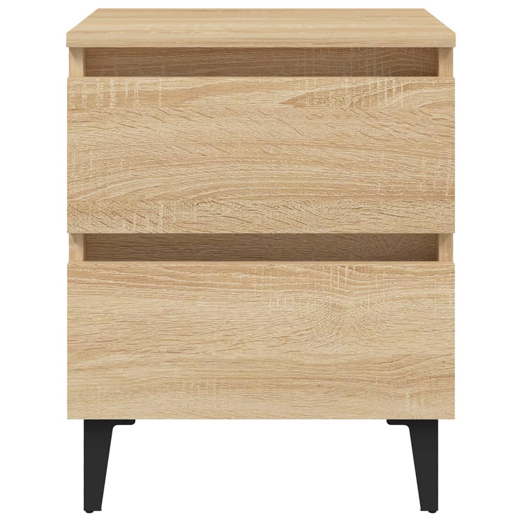 vidaXL Bed Cabinet Sonoma Oak 40x35x50 cm Engineered Wood