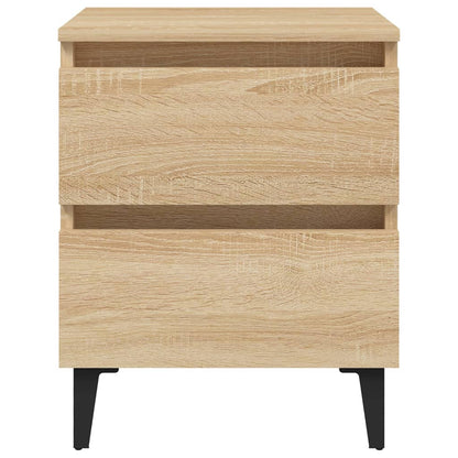 vidaXL Bed Cabinet Sonoma Oak 40x35x50 cm Engineered Wood