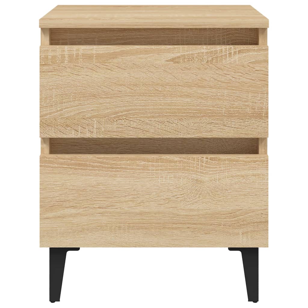 vidaXL Bed Cabinets 2 pcs Sonoma Oak 40x35x50 cm Engineered Wood