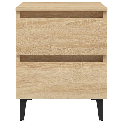 vidaXL Bed Cabinets 2 pcs Sonoma Oak 40x35x50 cm Engineered Wood
