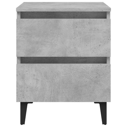 vidaXL Bed Cabinet | Concrete grey | Engineered wood | 40x35x50 cm | Bed Cabinet